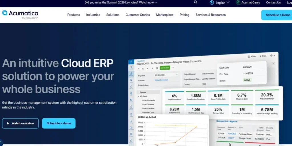Acumatica Cloud ERP - ERP Software for Manufacturing