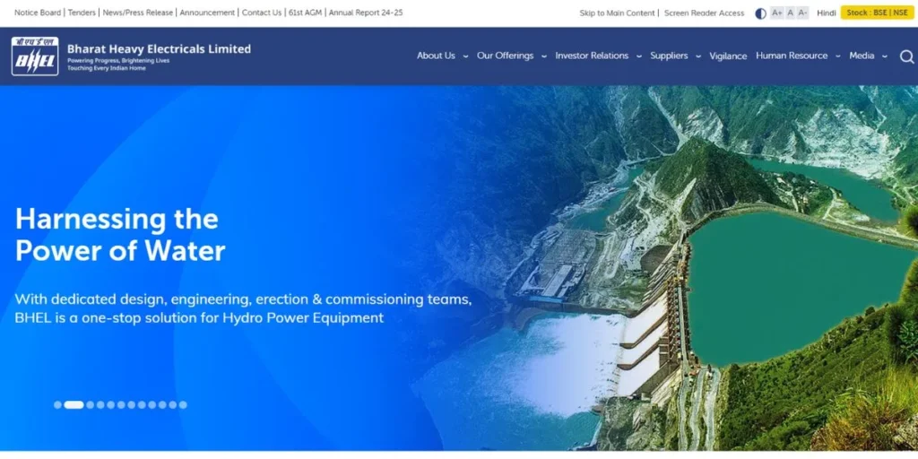 Bharat Heavy Electricals Limited (BHEL) - Manufacturing Companies in India