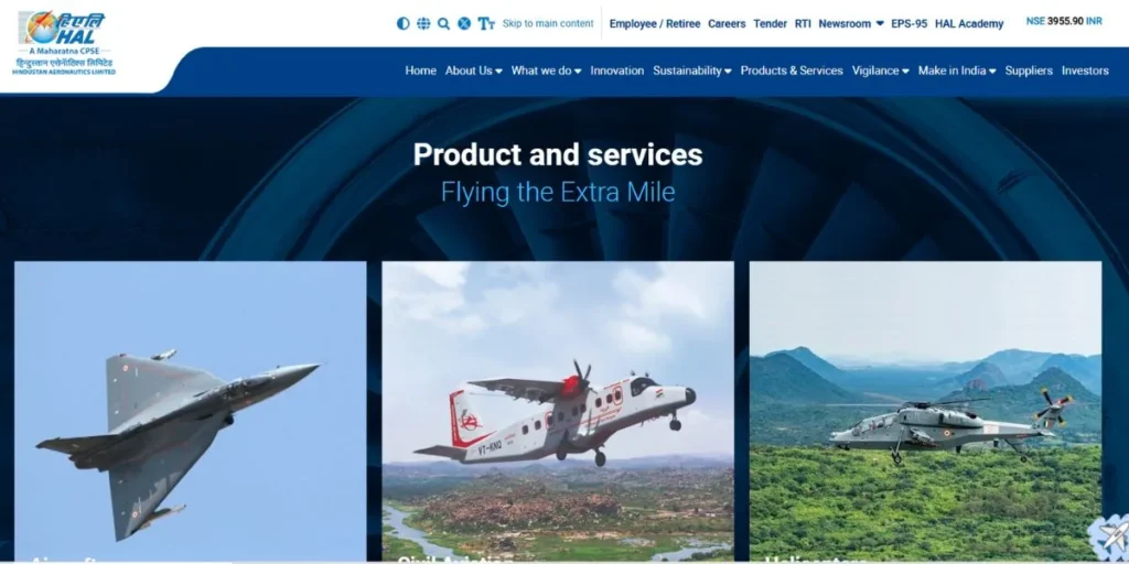 Hindustan Aeronautics Limited (HAL) - Manufacturing Companies in India