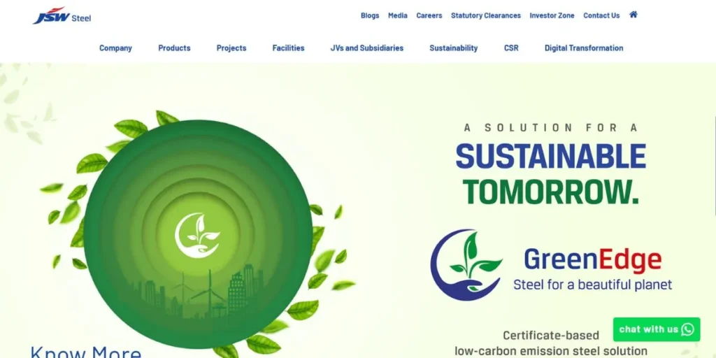 JSW Steel - Manufacturing Companies in India