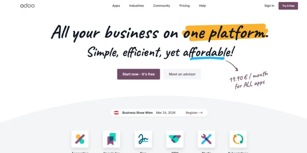 Odoo ERP - ERP Software for Manufacturing