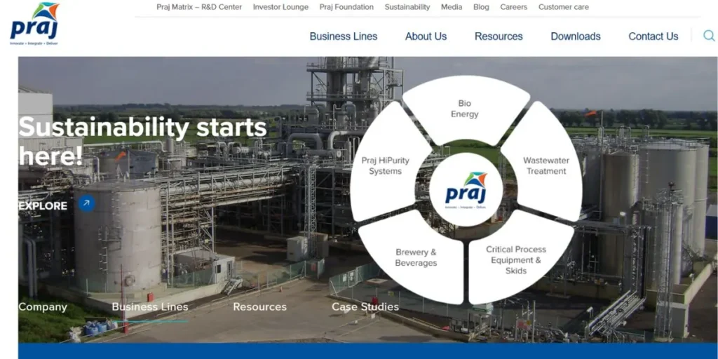 Praj Industries - Manufacturing Companies in Pune