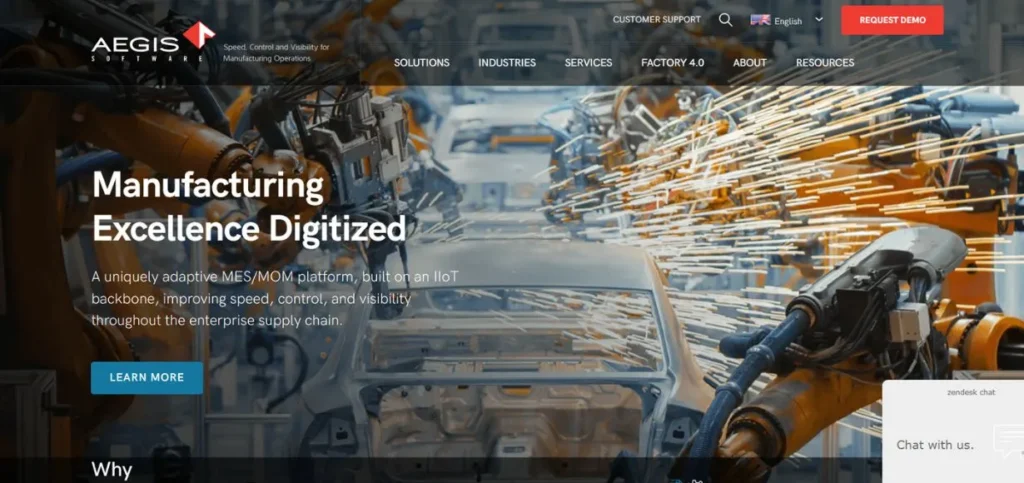 MES Software for Discrete Manufacturing - Aegis