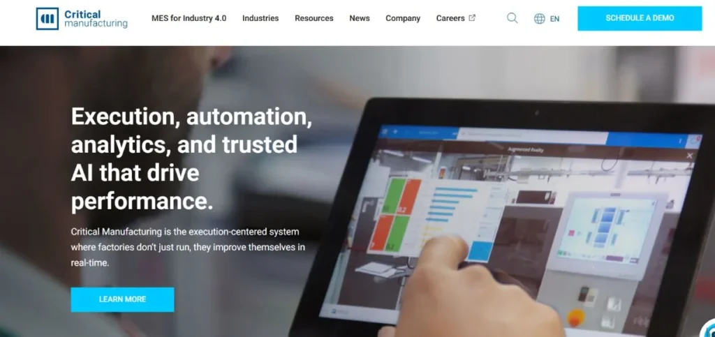 MES Software for Discrete Manufacturing - Critical Manufacturing