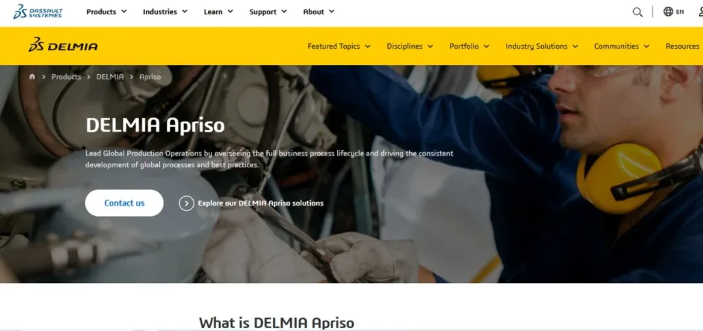 MES Software for Discrete Manufacturing - DELMIA Apriso (Dassault Systèmes)