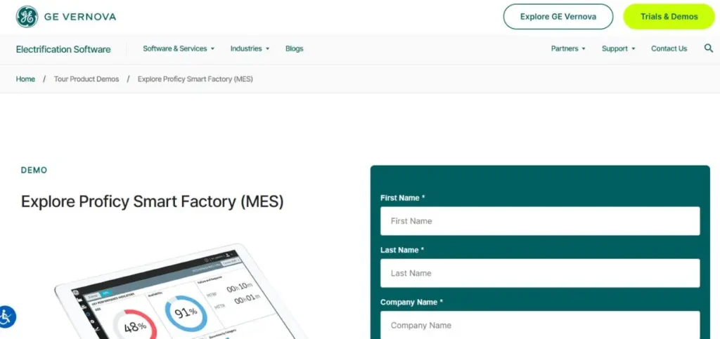 MES Software for Discrete Manufacturing - GE Proficy Smart Factory