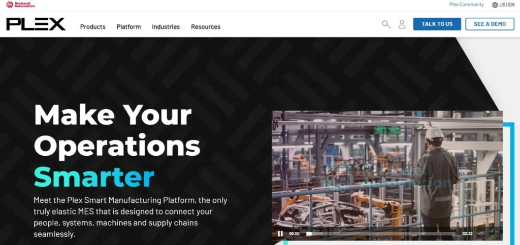 MES Software for Discrete Manufacturing - Rockwell Plex Smart Manufacturing