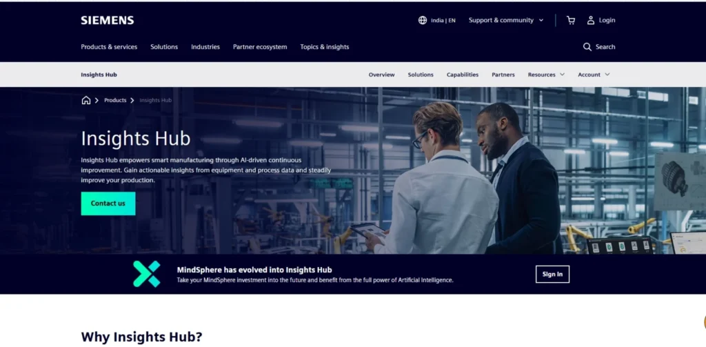 Predictive Maintenance Software - Siemens MindSphere