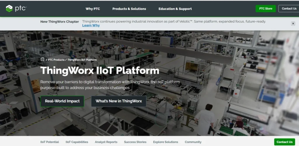 Smart Factory Software - PTC ThingWorx