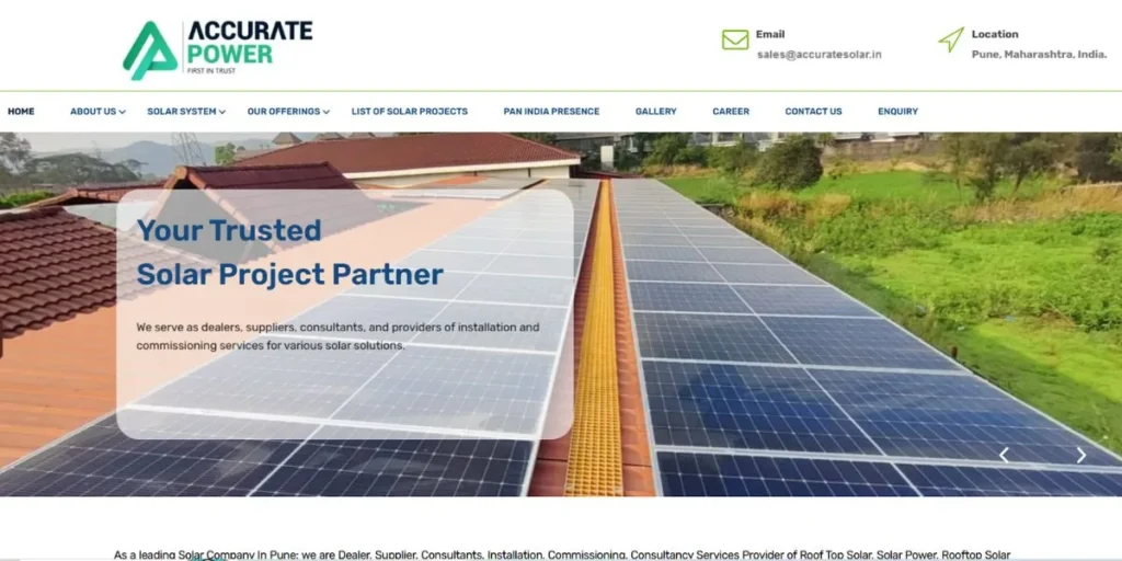 Accurate Solar Power - Solar Companies in Pune