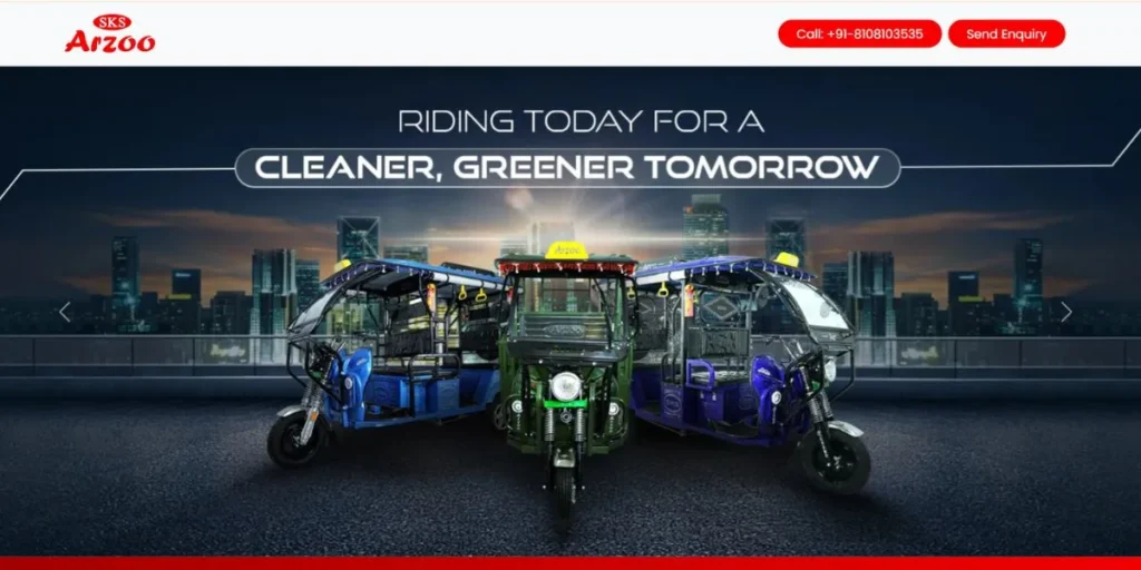 Arzoo E Vehicle - E-Rickshaw Company in India
