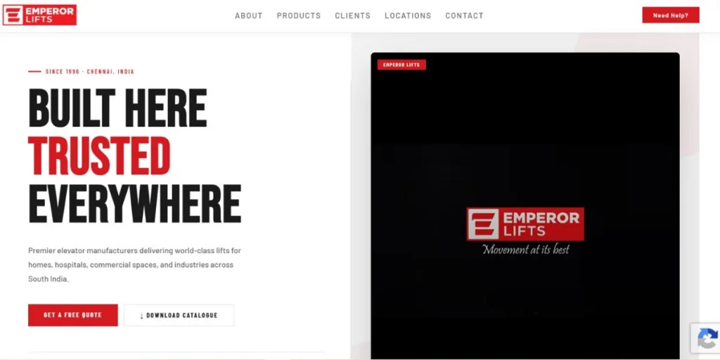 Emperor Lifts - Elevator Companies in Chennai