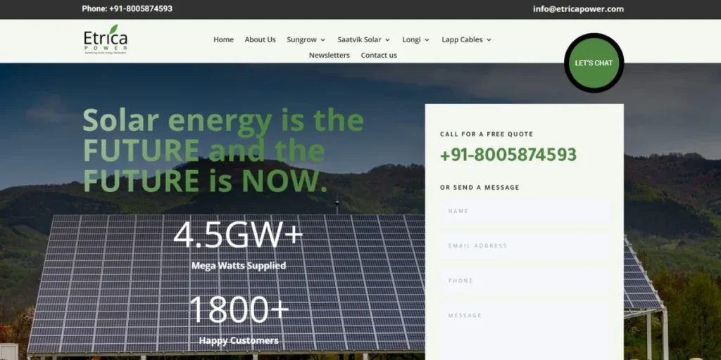 Etrica Power - Solar Companies in Jaipur
