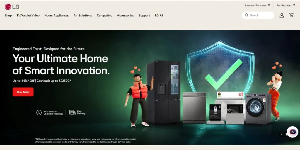 LG Electronics India - Electronics Companies in India