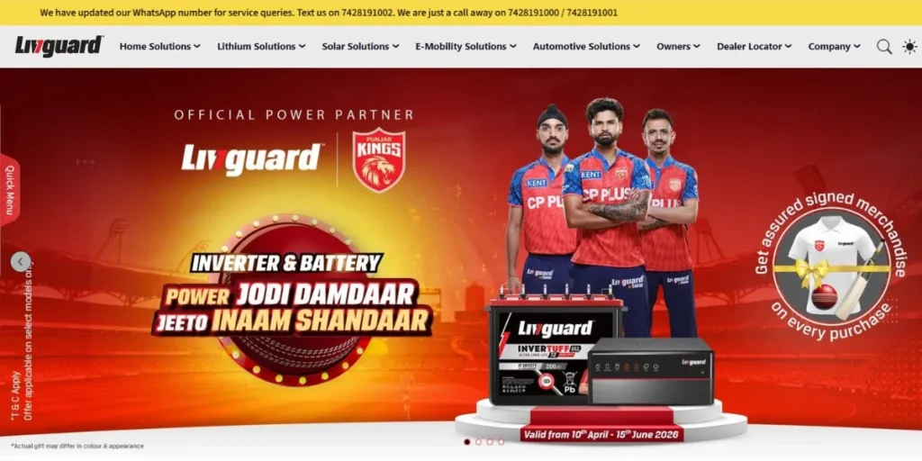 Livguard Energy Technologies Pvt. Ltd - Battery Companies in India