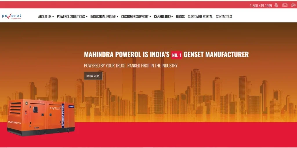Mahindra Powerol - Generator Companies in India