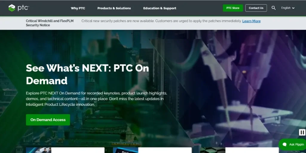 PTC - Smart Manufacturing Technology Vendors