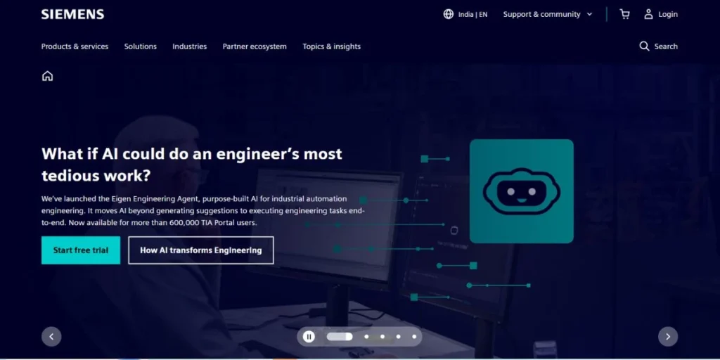 Siemens Industrial Copilot - Enterprise Generative AI Applications