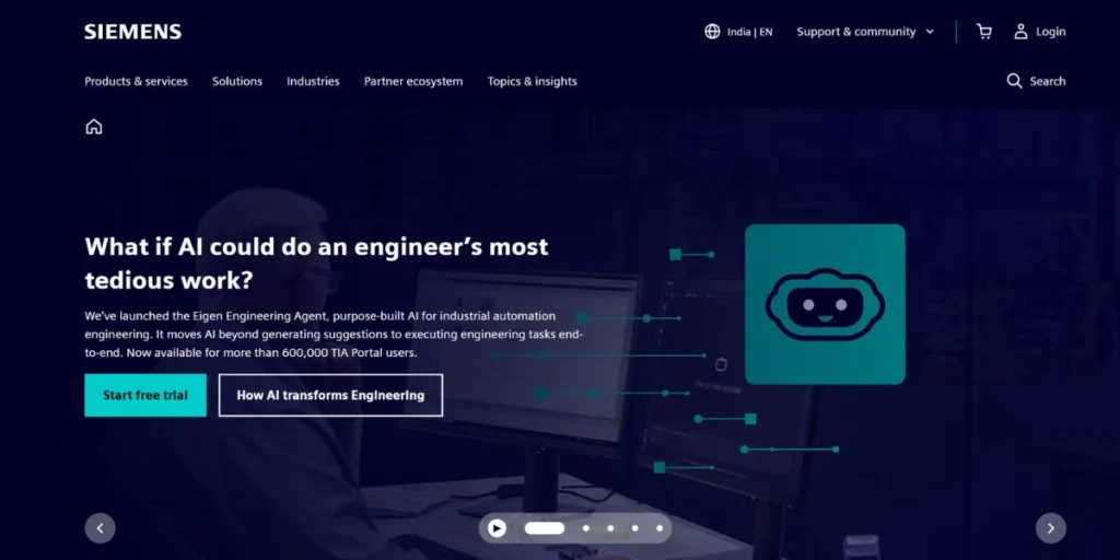 Siemens - Smart Manufacturing Technology Vendors
