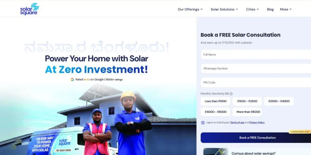 SolarSquare - Solar Companies in Bangalore