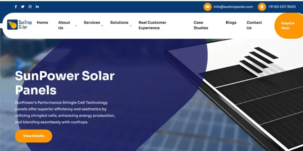 SunTrop Solar Pvt Ltd - Solar Companies in Bangalore