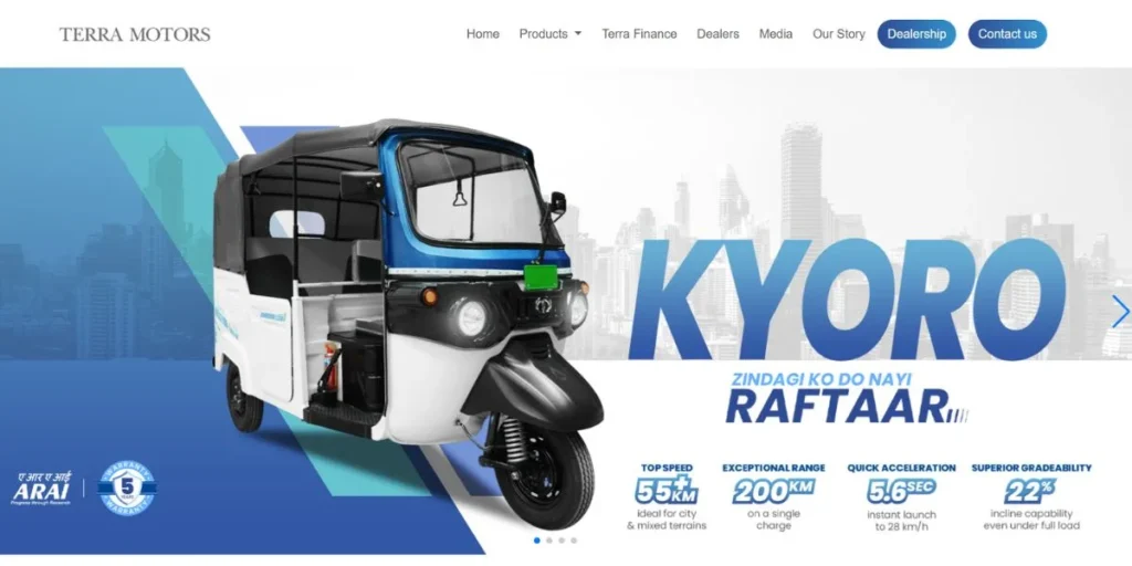 Terra Motors India - E-Rickshaw Company in India