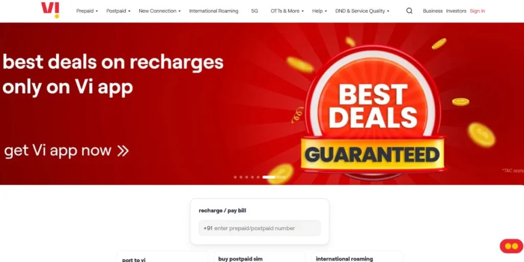 Vodafone Idea (Vi) - SIM Card Companies in India