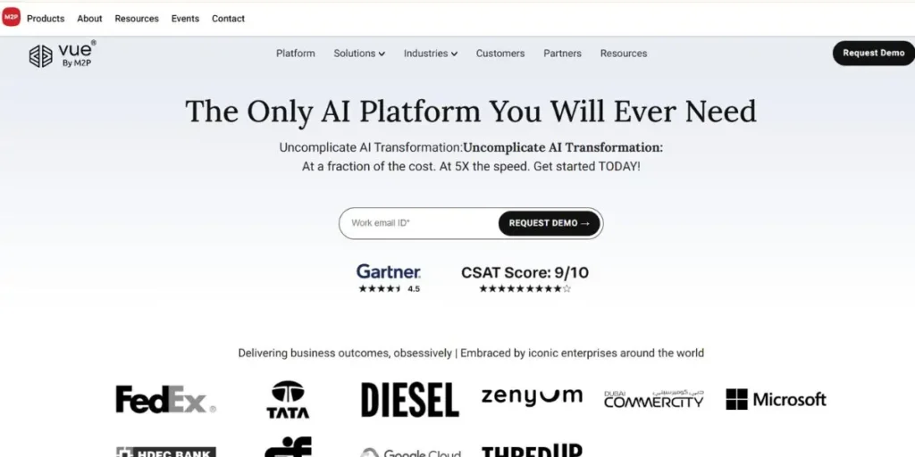 Vue.ai (VueModel & VueTag) - Enterprise Generative AI Applications