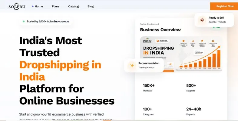 Best Dropshipping Suppliers India - Solfru