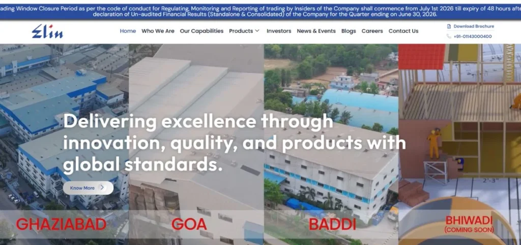 Elin Electronics Limited - Manufacturing Companies in Ghaziabad