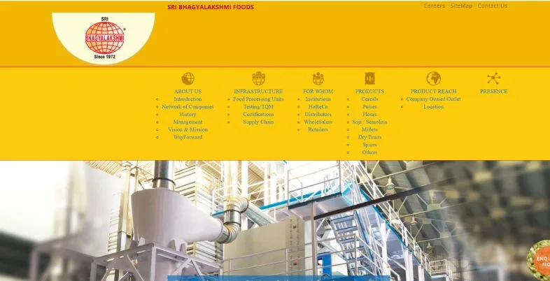 Food Manufacturing Companies in Bangalore - Sri Bhagyalakshmi Foods