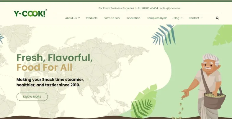 Food Manufacturing Companies in Bangalore - Y-Cook India Private Limited
