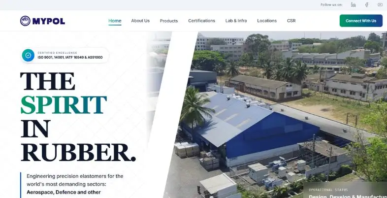 Manufacturing Companies in Mysore - Mysore Polymers & Rubber Products Ltd. (MYPOL)
