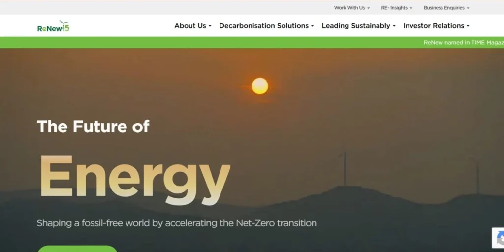 ReNew Energy Global PLC - Solar Companies in India