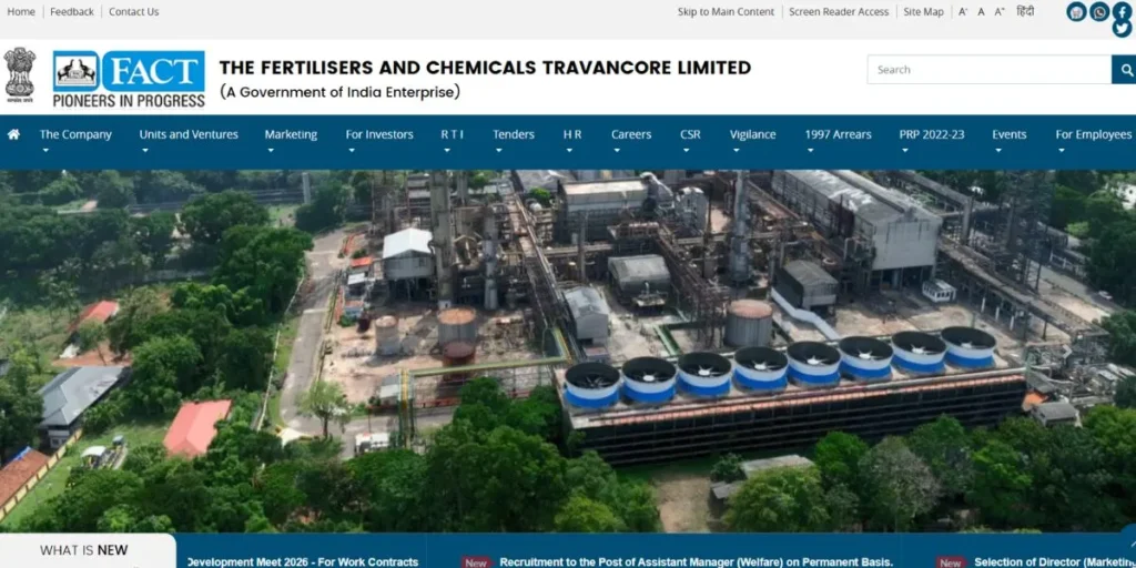 The Fertilisers and Chemicals Travancore Limited (FACT) - Manufacturing Companies in Kochi