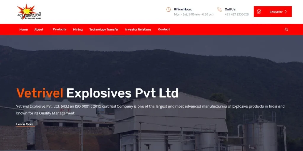 Vetrivel Explosive Pvt Ltd - Manufacturing Companies in Salem
