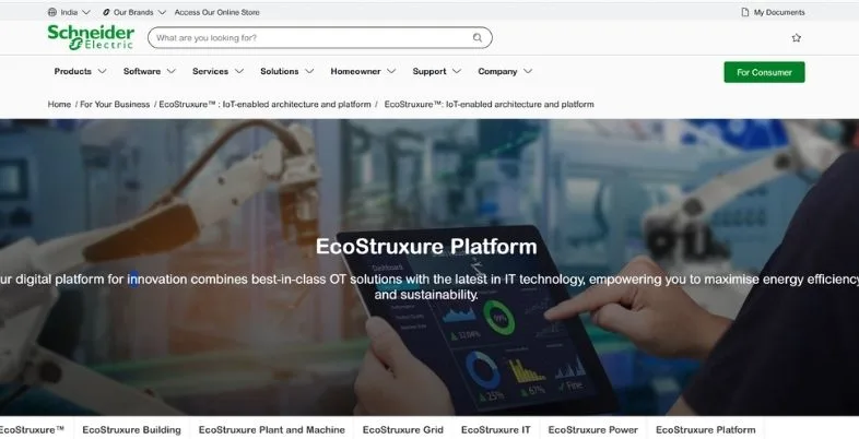 AI Energy Optimization Tools - Schneider EcoStruxure