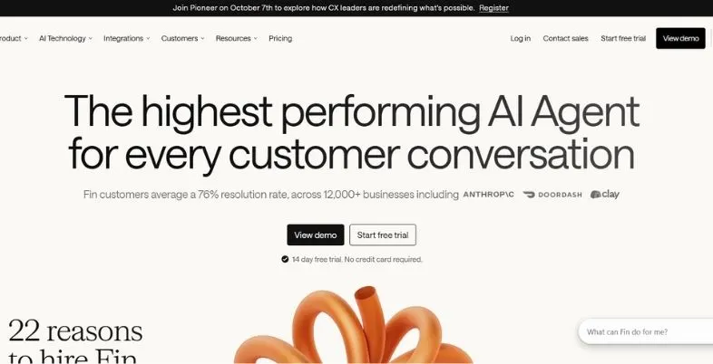 AI Live Chat Automation Tools - Intercom
