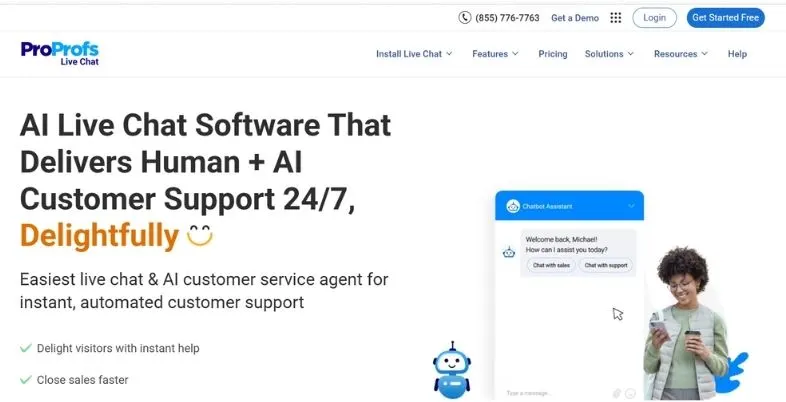 AI Live Chat Automation Tools - ProProfs Live Chat