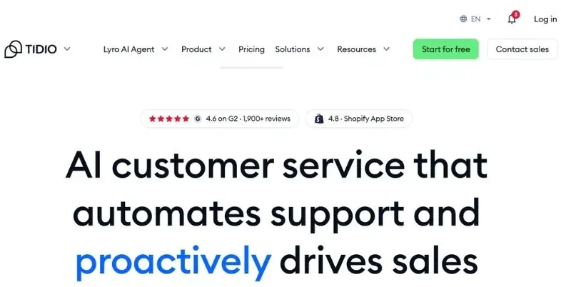 AI Live Chat Automation Tools - Tidio