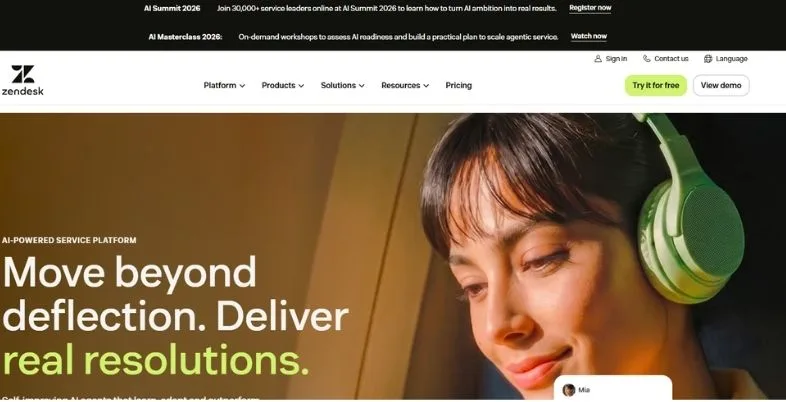 AI Live Chat Automation Tools - Zendesk