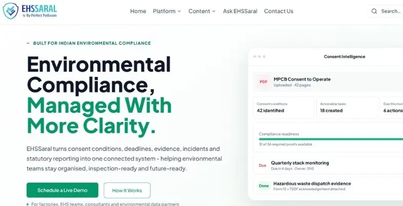 ESG Compliance Software for Factories - EHSSaral