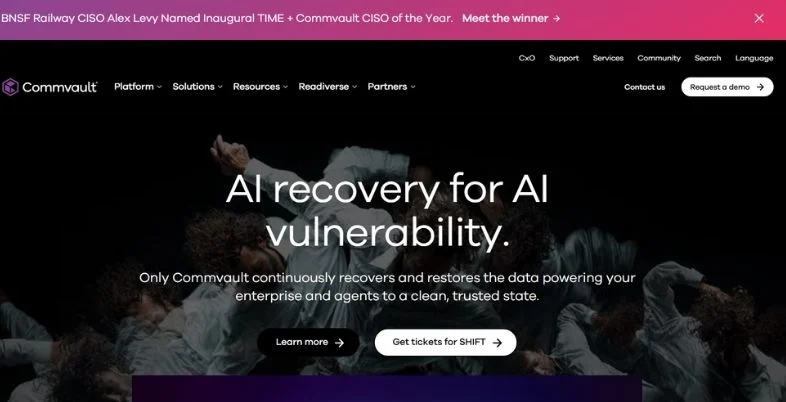 Server Backup Tools - Commvault Complete Backup & Recovery