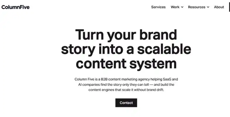 B2B Content Marketing Agencies in the USA - Column Five