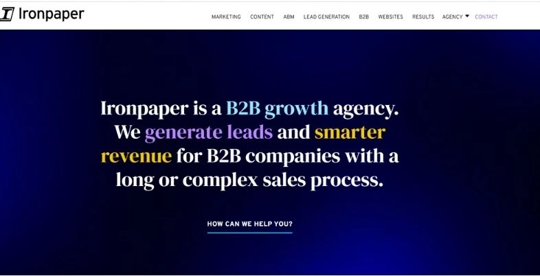 B2B Content Marketing Agencies in the USA - Ironpaper